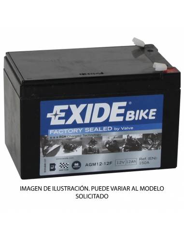 Batería Exide AGM Moto AGM12-12M 12V 12Ah
