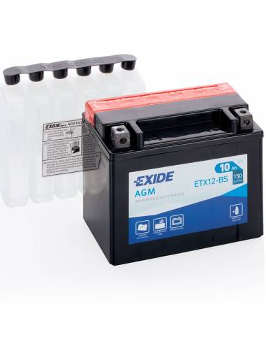 Batería Exide ETX12-BS 12V 10Ah AGM