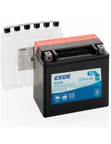 Batería Exide ETX14-BS 12V 12Ah AGM