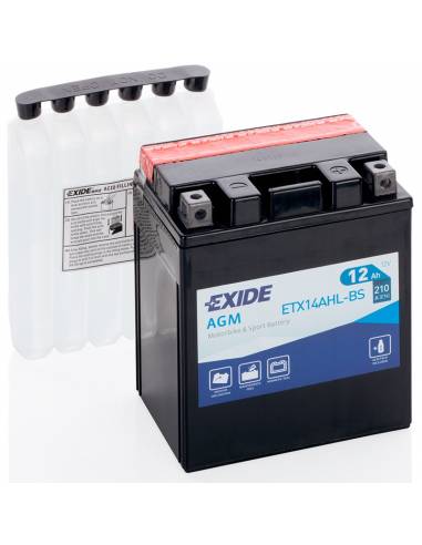 Batería Exide ETX14AHL-BS 12V 12Ah AGM