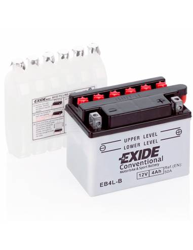Batería Exide EB4L-B 12V 4Ah Plomo Abierto