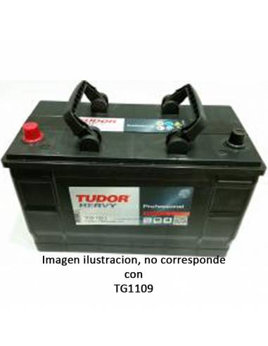 Batería Tudor TG1109 12V 110Ah Start PRO