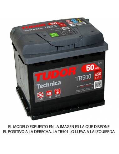 Batería Tudor TB501 12V 50Ah Technica