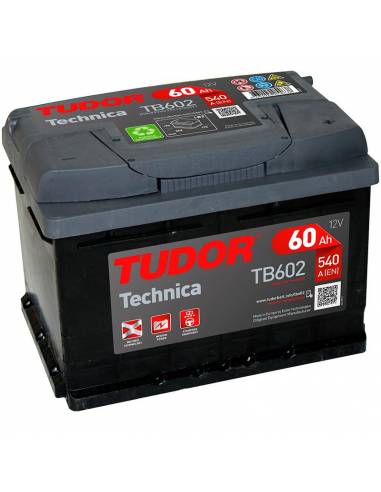 Batería Tudor TB602 12V 60Ah Technica