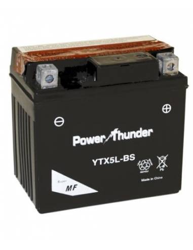 Batería Power Thunder AGM PTX5L-BS 12V 4Ah