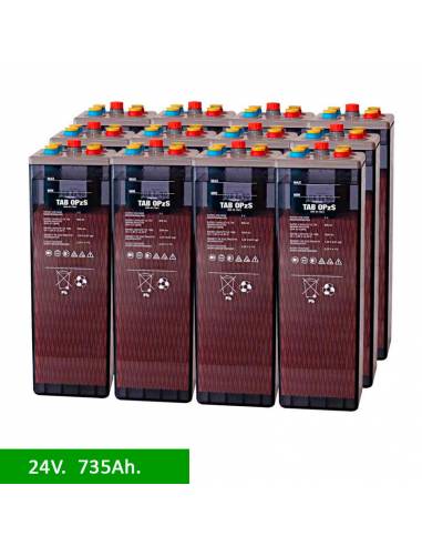 Bateria solar 24V 350Ah Opzs