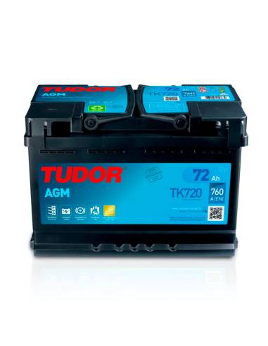Batería Tudor TK720 12V 72Ah Start&Stop AGM