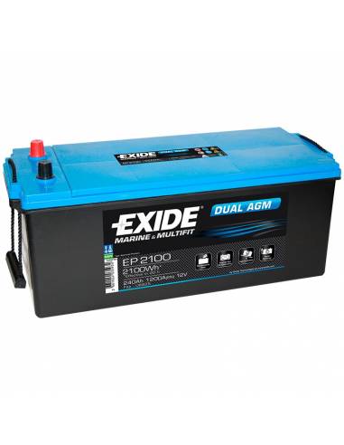 Batería Exide EP2100 12V 240Ah Dual AGM